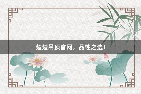 楚楚吊顶官网，品性之选！